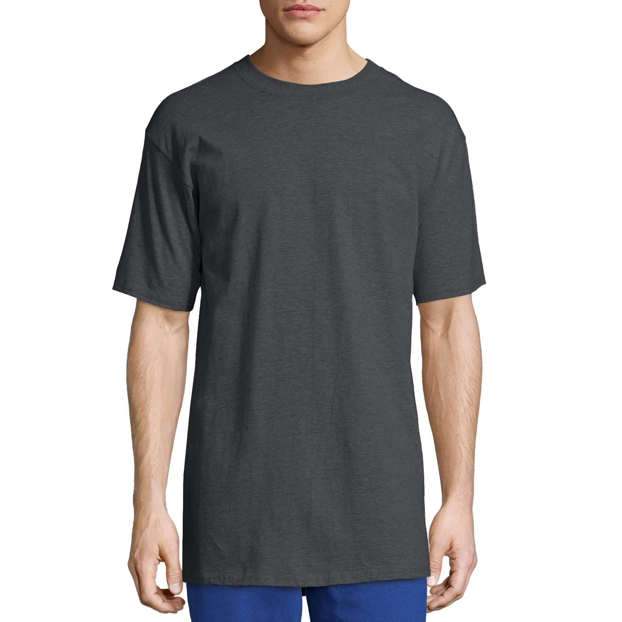 Foto 3 pulgar | Camiseta Hanes Beefy De Manga Corta Para Hombre, Paquete De 2, Color Gris - Venta Internacional.