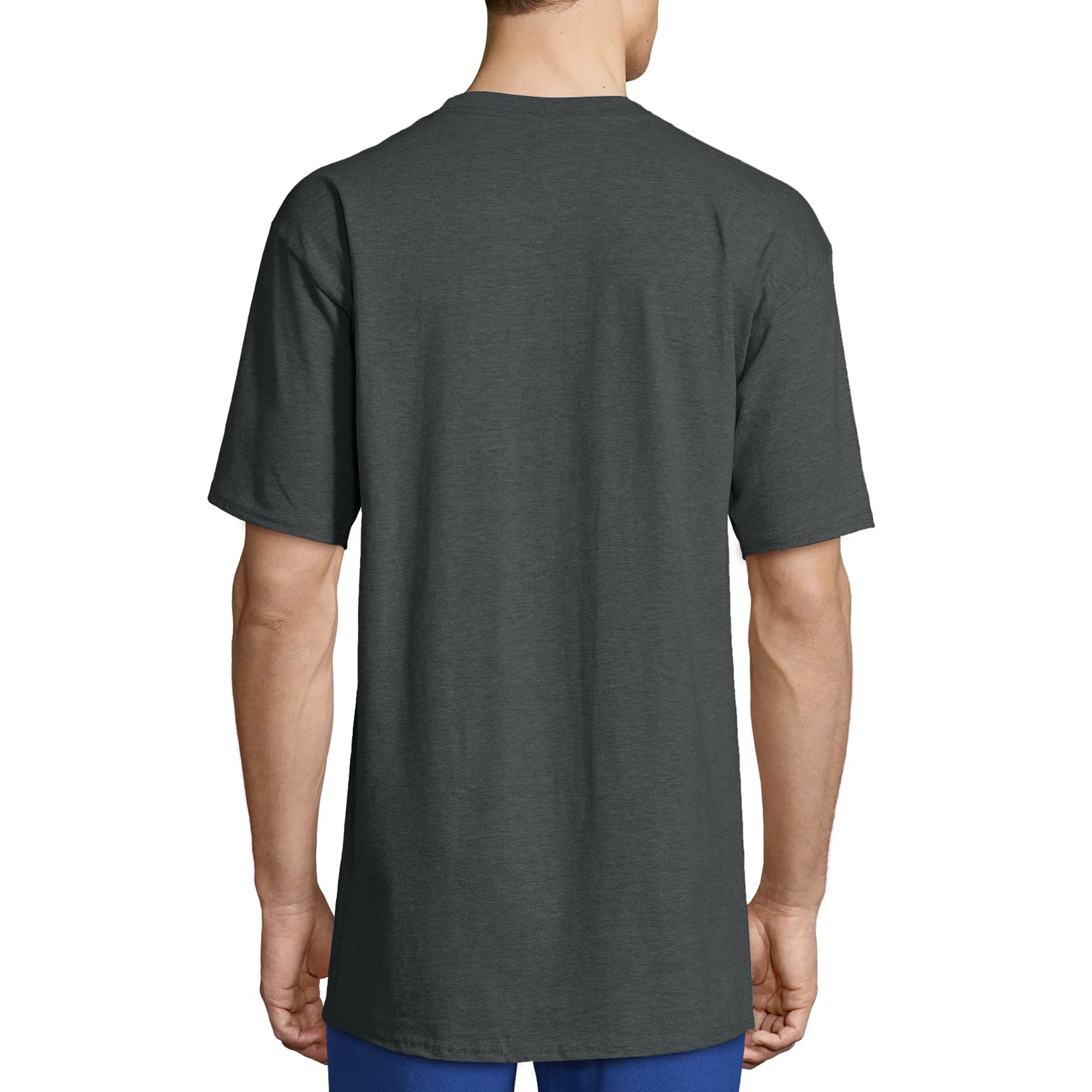 Foto 4 pulgar | Camiseta Hanes Beefy De Manga Corta Para Hombre, Paquete De 2, Color Gris - Venta Internacional.