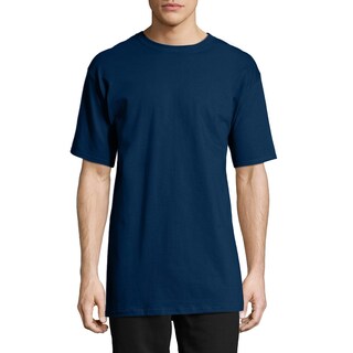 Foto 2 | Camiseta Hanes Beefy-t De Manga Corta Para Hombre, Talla Xl, Azul Marino (paquete De 2) - Venta Internacional.