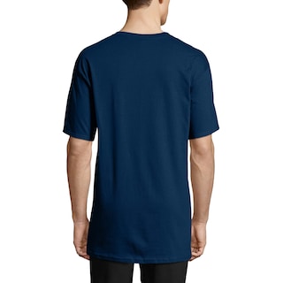 Foto 3 | Camiseta Hanes Beefy-t De Manga Corta Para Hombre, Talla Xl, Azul Marino (paquete De 2) - Venta Internacional.