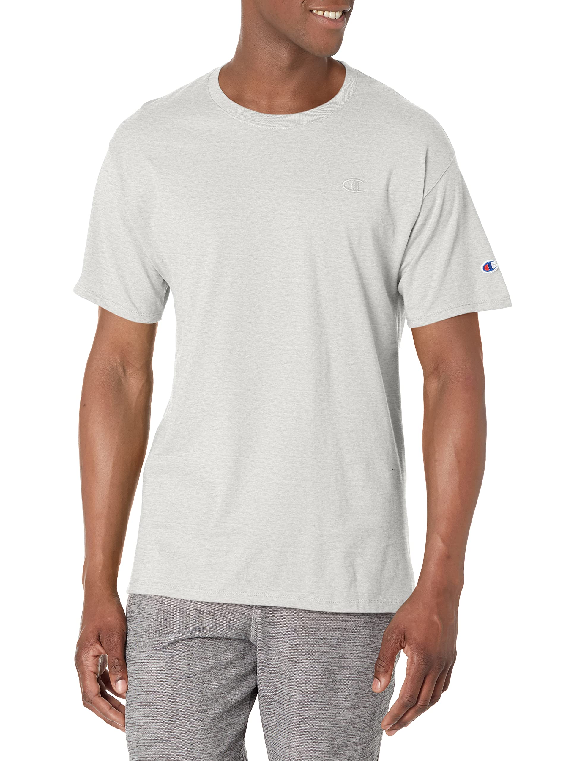 Foto 2 pulgar | Camiseta Champion Classic Jersey Para Hombre Oxford Gris Talla L - Venta Internacional.