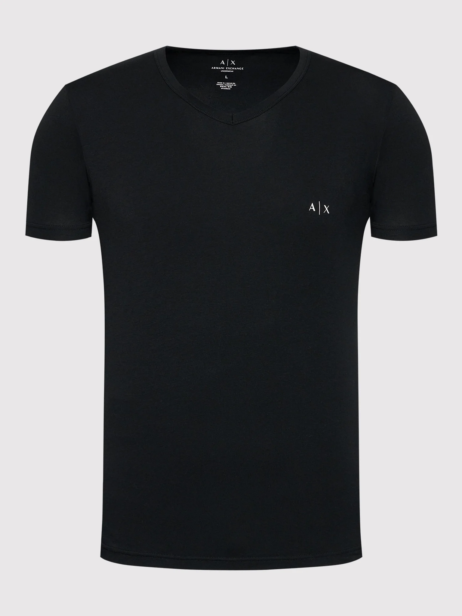 Foto 3 pulgar | Playeras Armani Exchange Camisetas De Hombre Cuello V Classic Fit 2 Pack - Original
