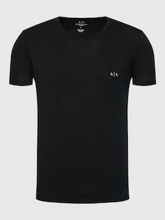 Foto 2 | Playeras Armani Exchange Camisetas De Hombre Cuello V Classic Fit 2 Pack - Original