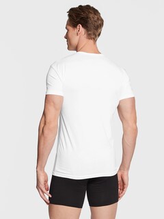 Foto 4 | Playeras Armani Exchange Camisetas De Hombre Cuello Redondo Color Blanco 2 Pack - Original