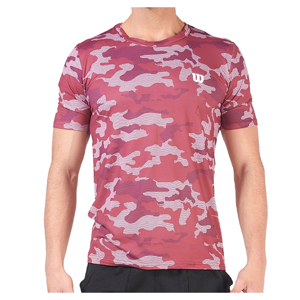 Playera Wilson 10152 Color vino ofrece transpirabilidad.