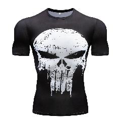 Foto 3 pulgar | Venta Internacional- Camiseta de Compresión Manga Corta Punisher para Correr