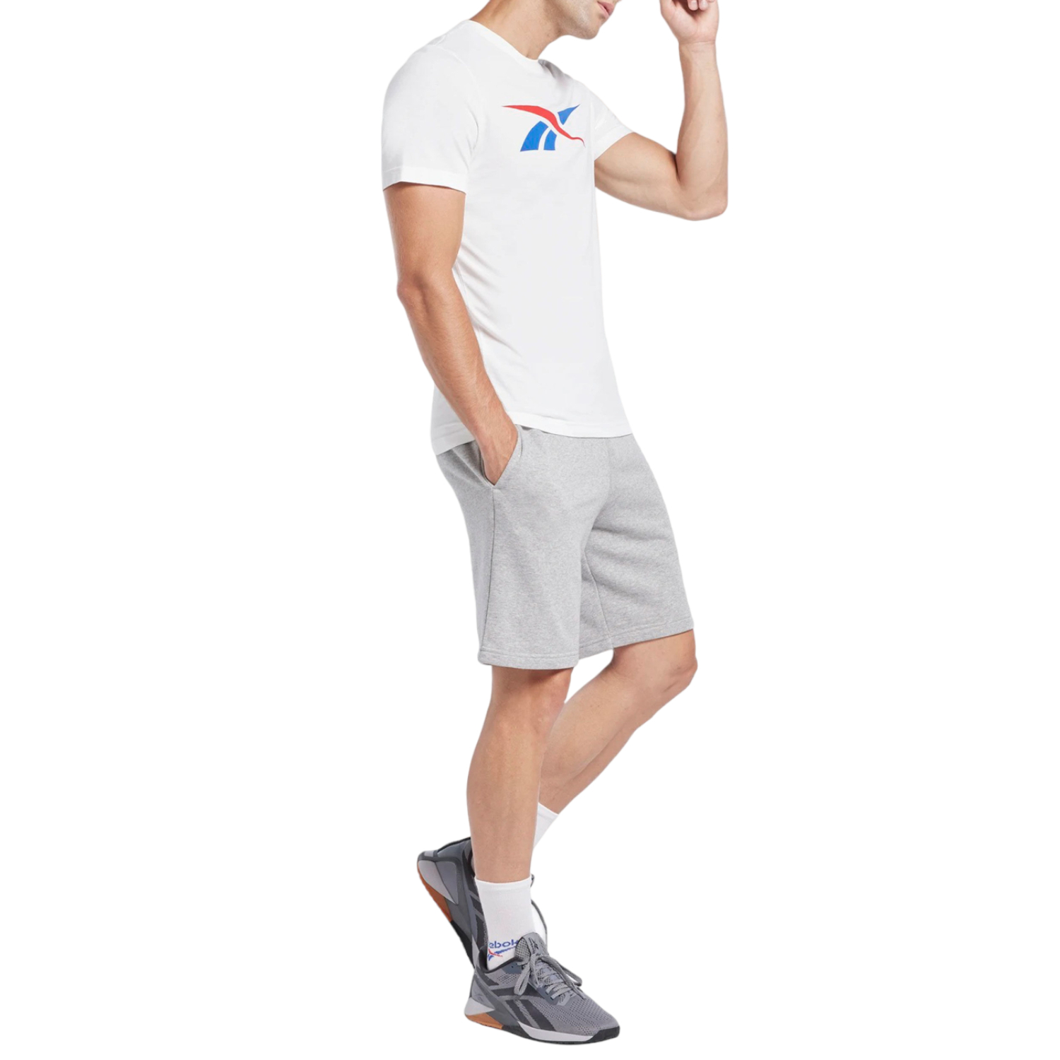 Foto 5 pulgar | Playera  Reebok Vector Tee Deportiva Para  Hombre Color Blanco  Modelo  HS4899