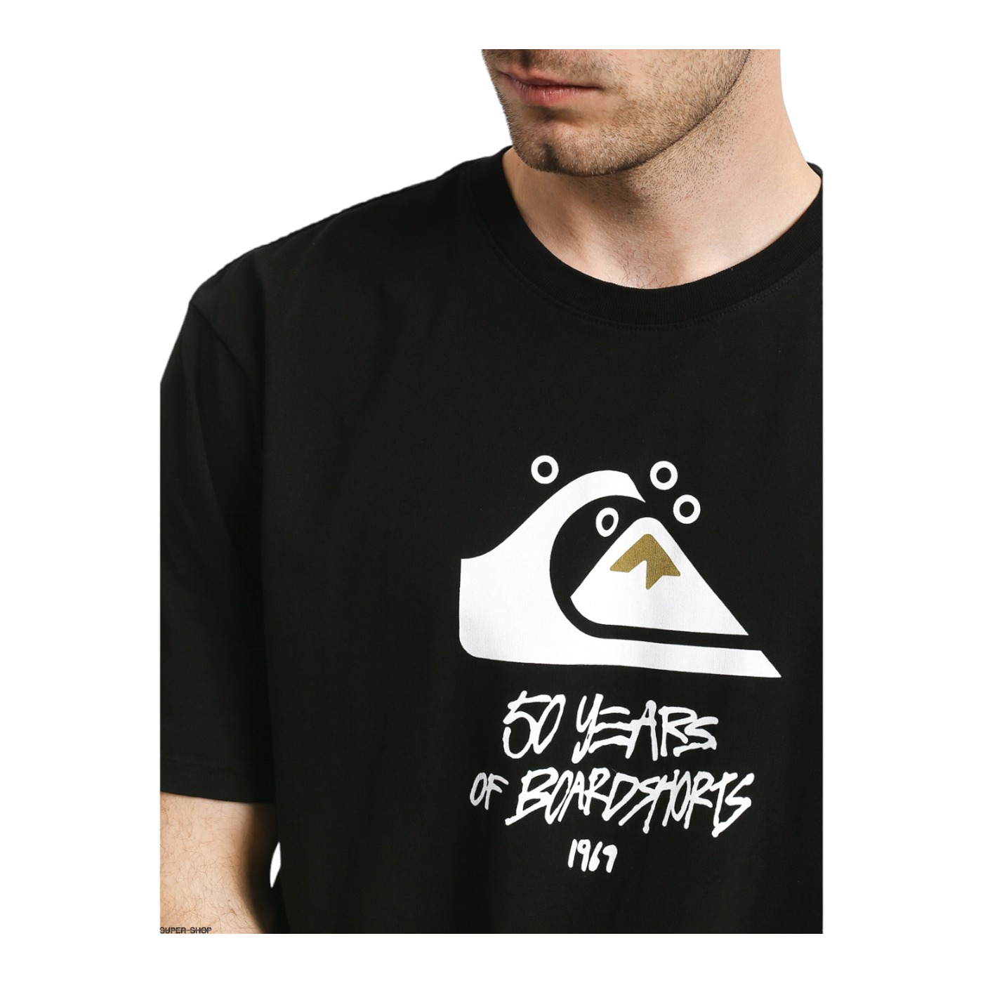 Foto 4 | Playera Quiksilver Negra para Hombre