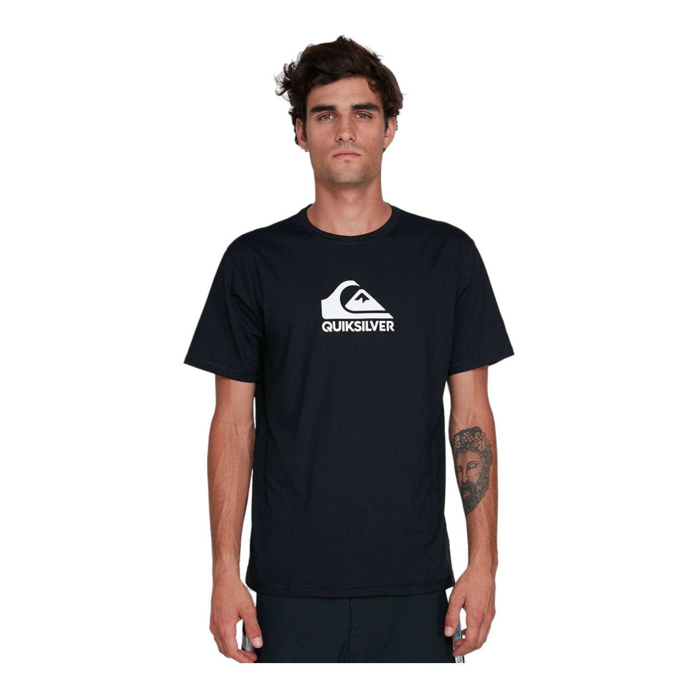 Foto 3 | Playera Quiksilver Negra para Hombre