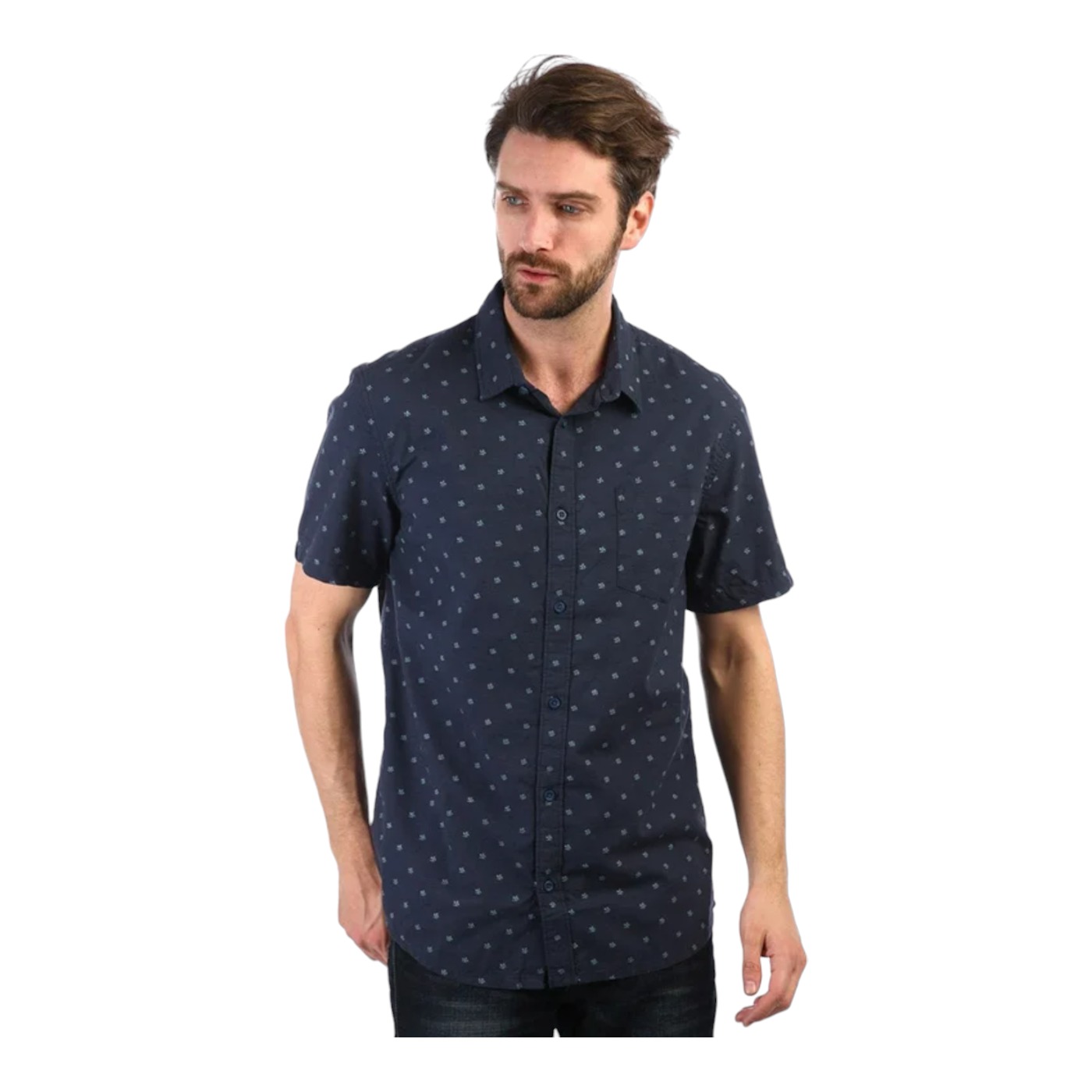 Foto 4 pulgar | Camisa Quiksilver Manga Corta Azul para Hombre