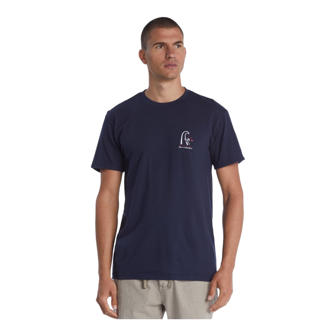 Playera Quiksilver Classic Aqyzt08168byj0 Azul para Hombre