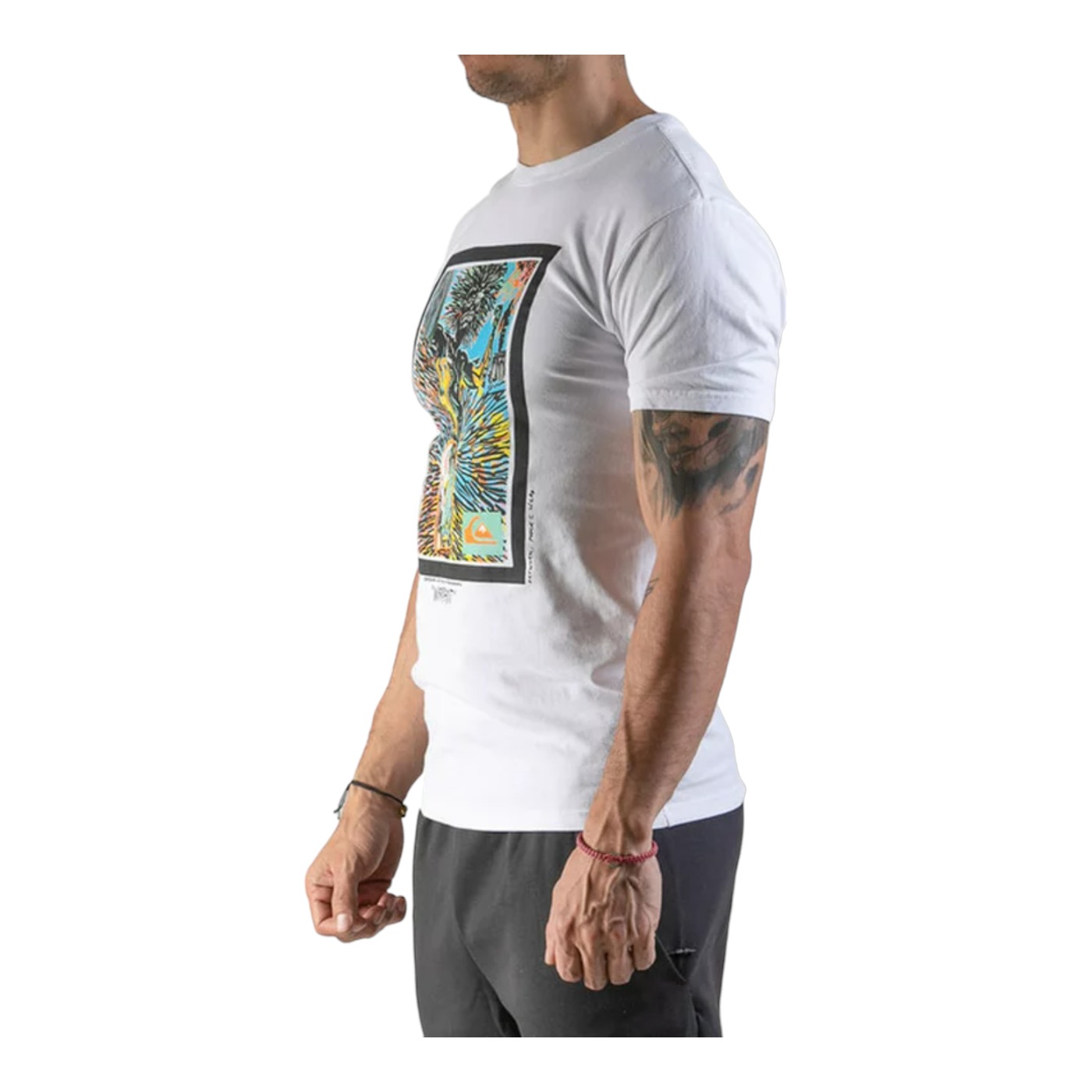 Foto 2 | Playera Quiksilver Blanca para Hombre