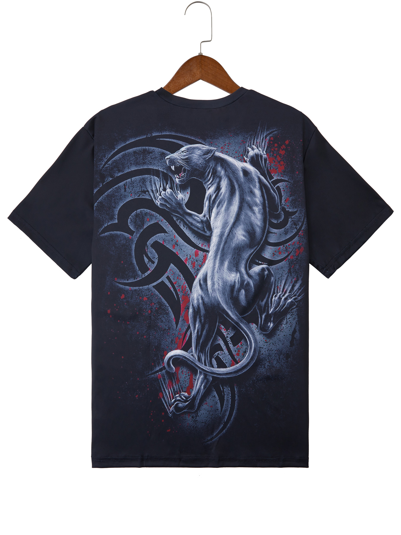 Foto 4 pulgar | Venta Internacional- Camiseta Manga Corta con Cuello Redondo y Estampada para Hombre