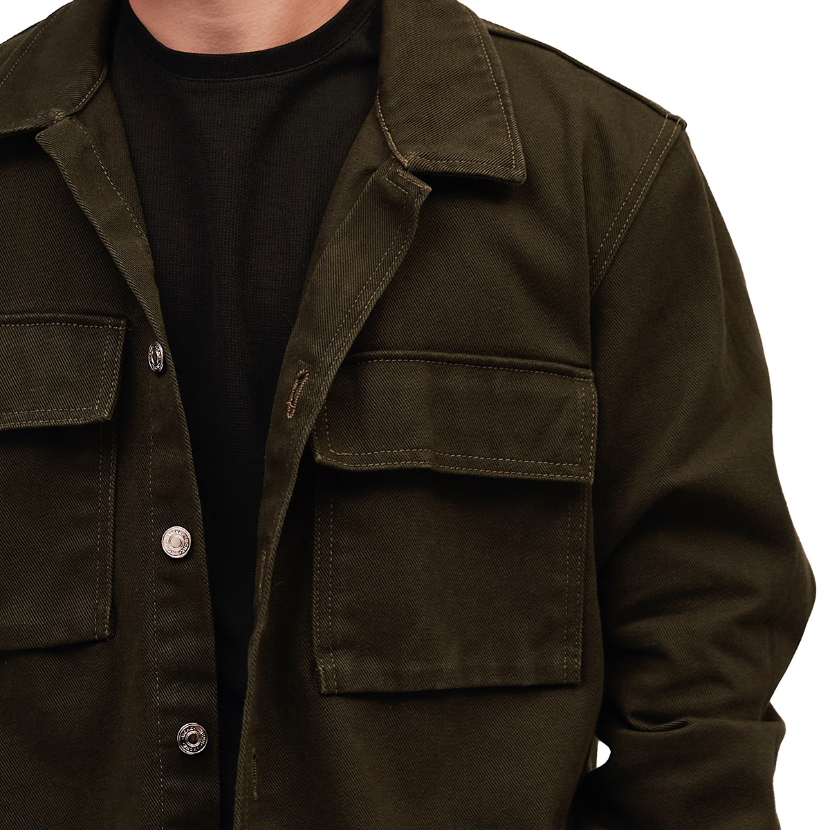 Foto 4 | Sobrecamisa Mchk 8035 Bolsillos En El Frente color Verde Militar