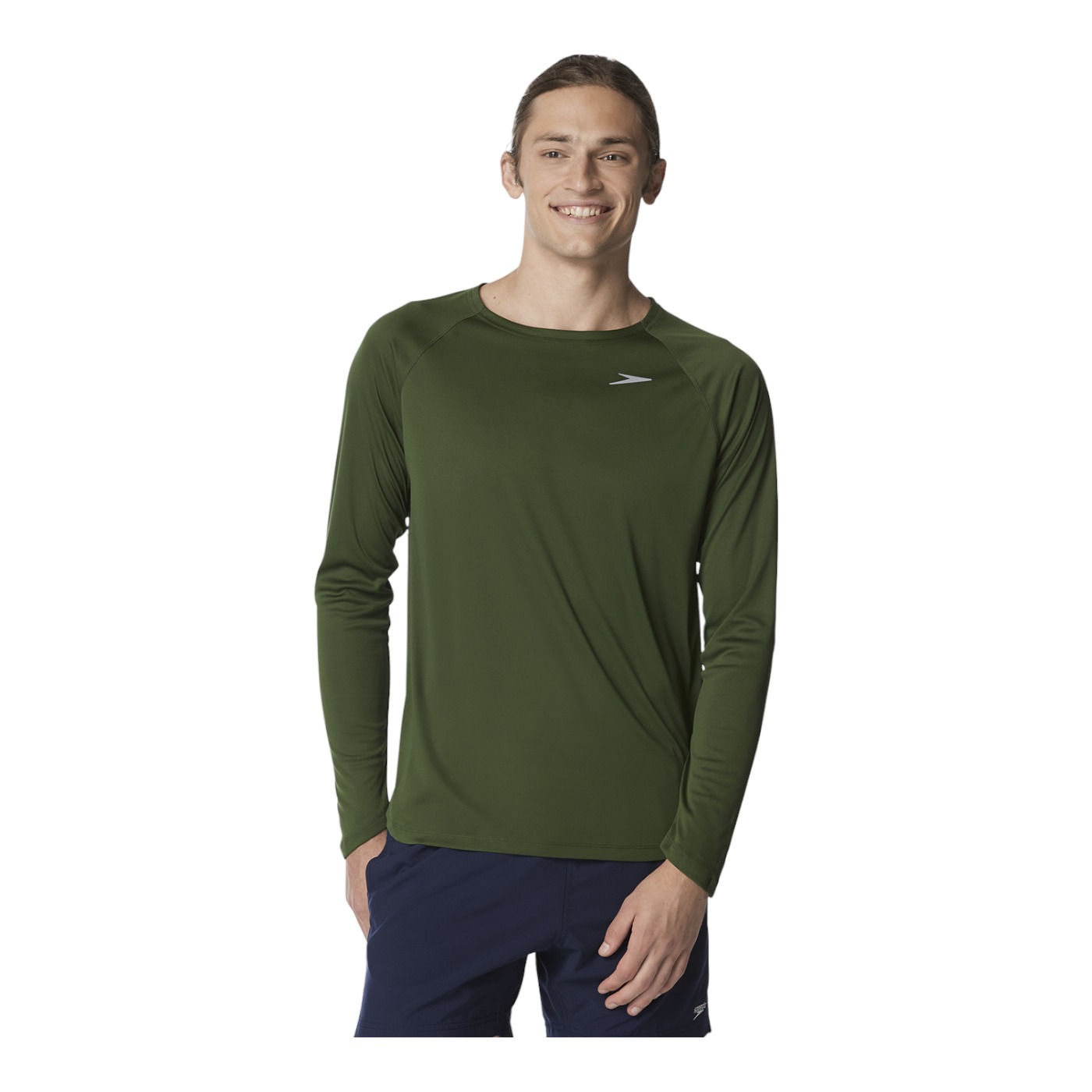 Foto 2 pulgar | Playera Speedo Swim Shirt 7748288-310 Verde para Hombre