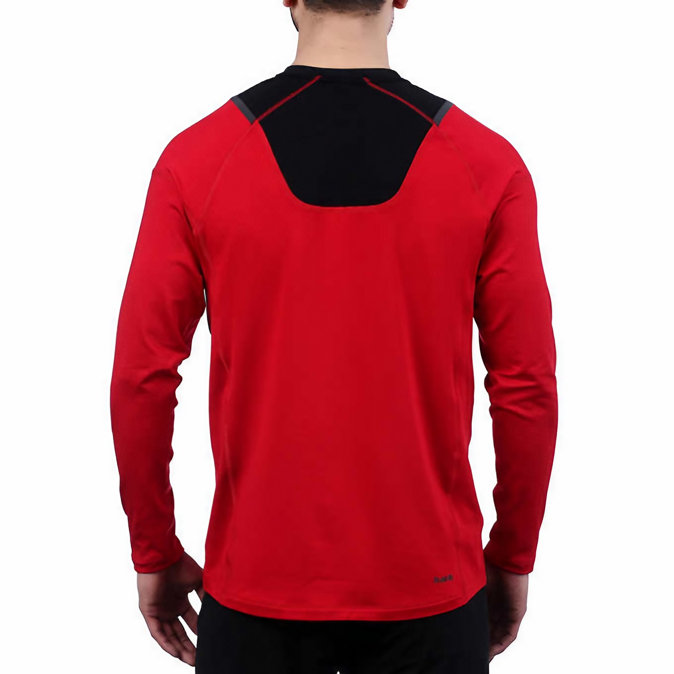 Foto 4 pulgar | Playera Spyder Active Manga Larga Rojo para Hombre