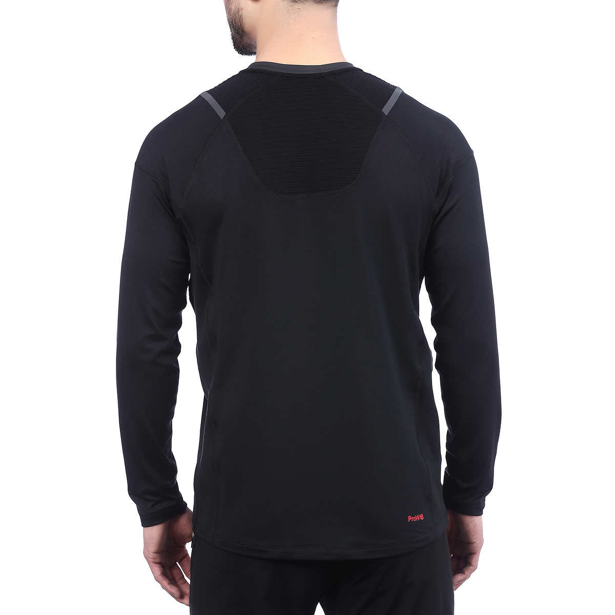 Foto 2 | Playera Spyder Active Manga Larga Negro Para Hombre