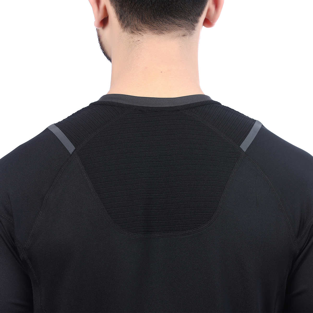 Foto 4 pulgar | Playera Spyder Active Manga Larga Negro Para Hombre