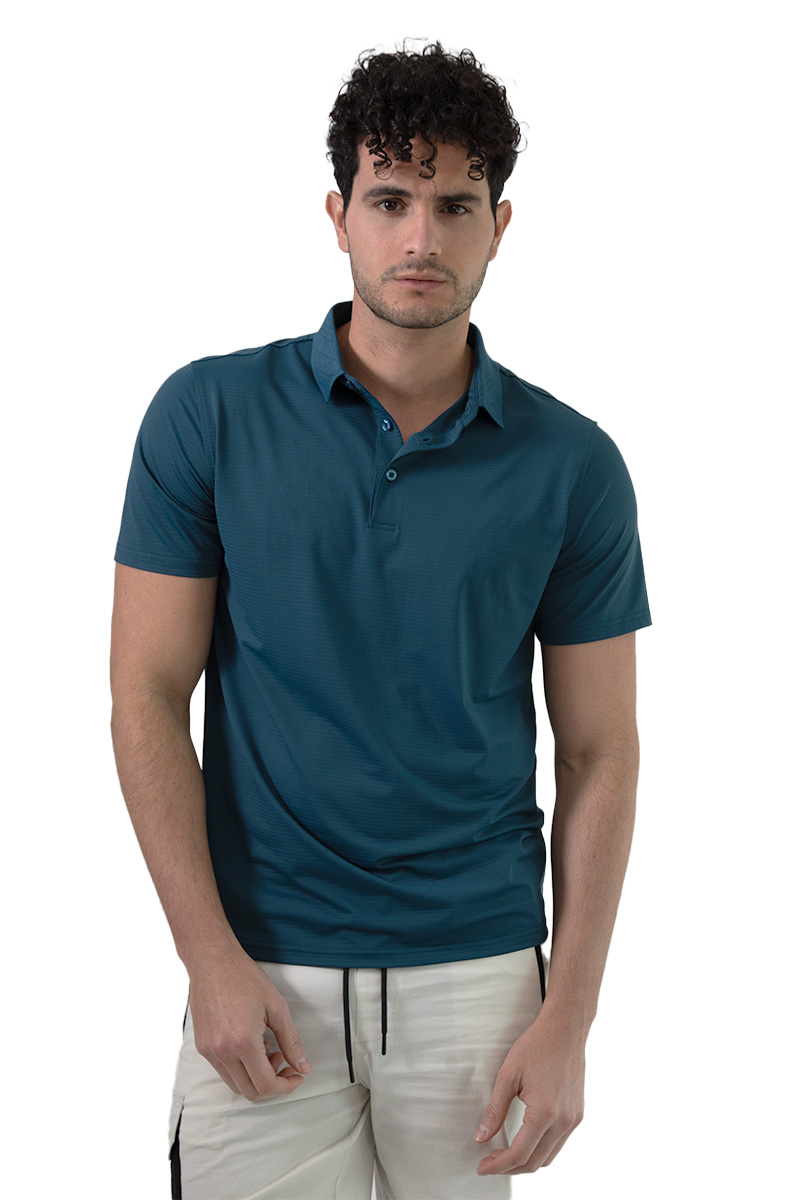 Playera Regular Fit De Cuello Tipo Polo