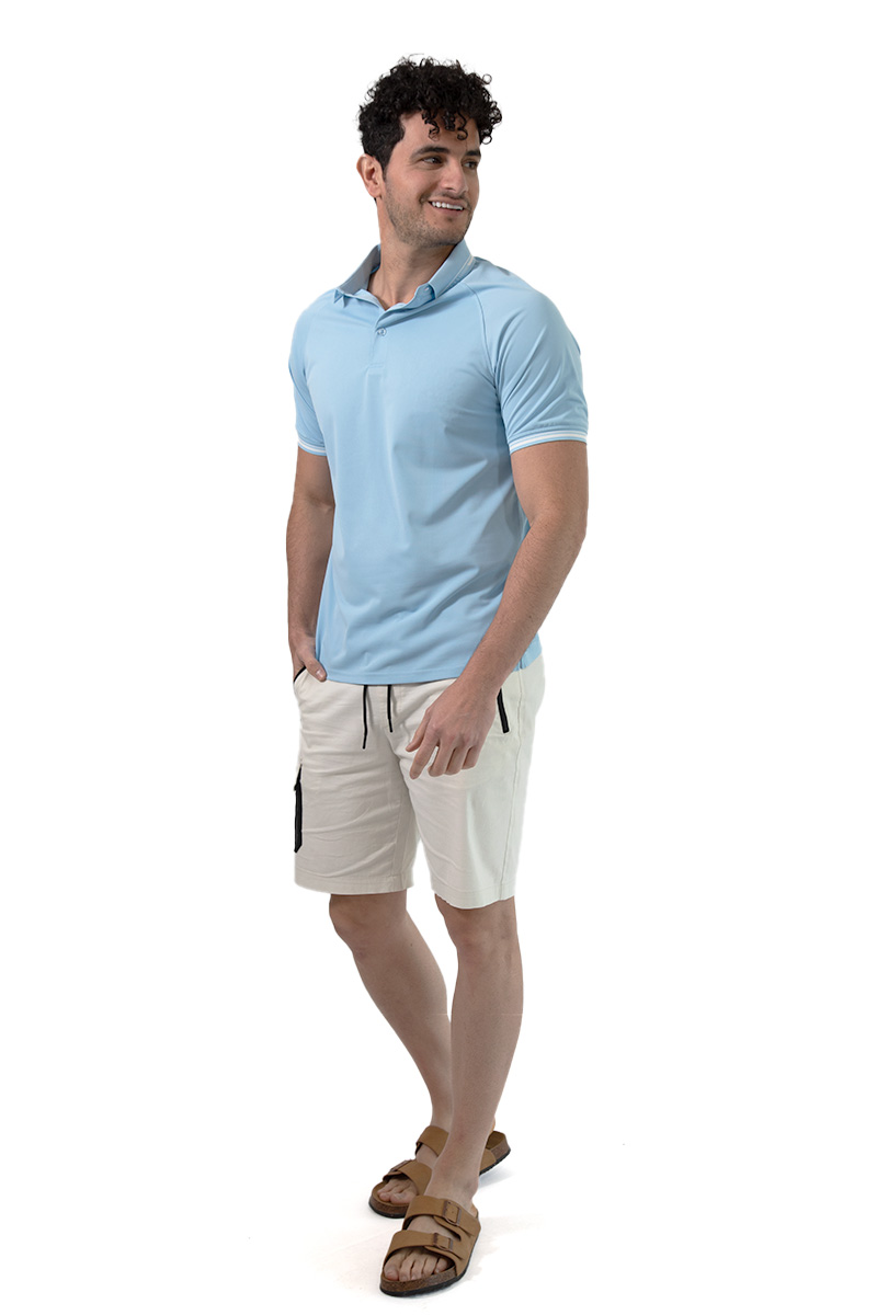 Playera Regular Generra Fit de Cuello Tipo Polo Azul