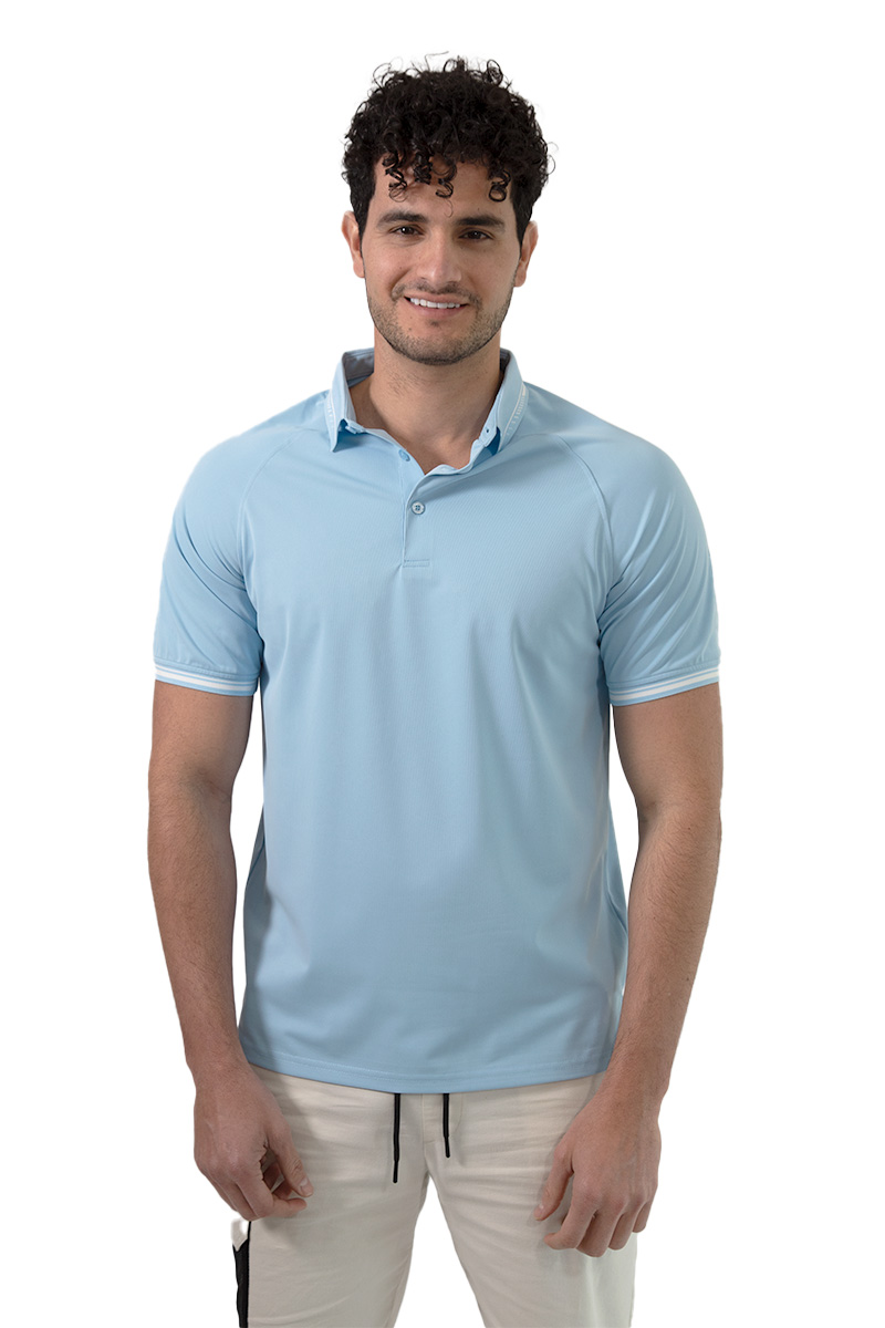 Foto 4 pulgar | Playera Regular Generra Fit de Cuello Tipo Polo Azul