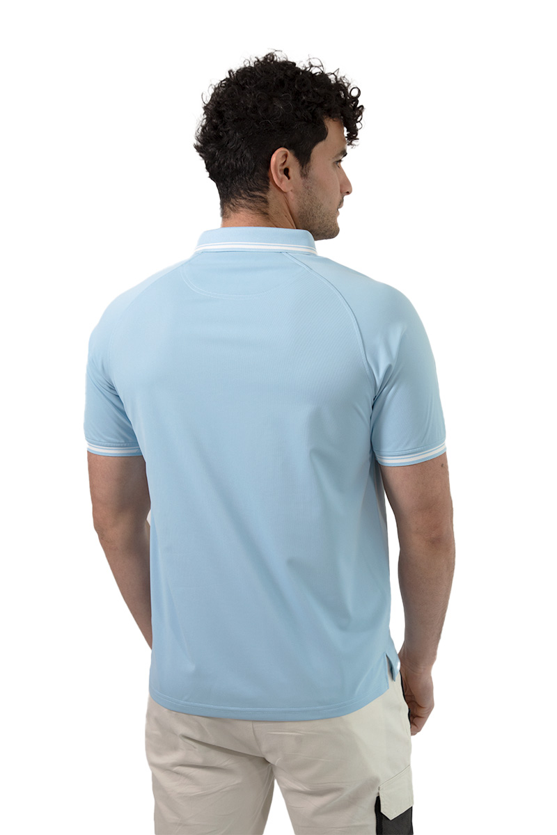 Foto 4 | Playera Regular Generra Fit de Cuello Tipo Polo Azul