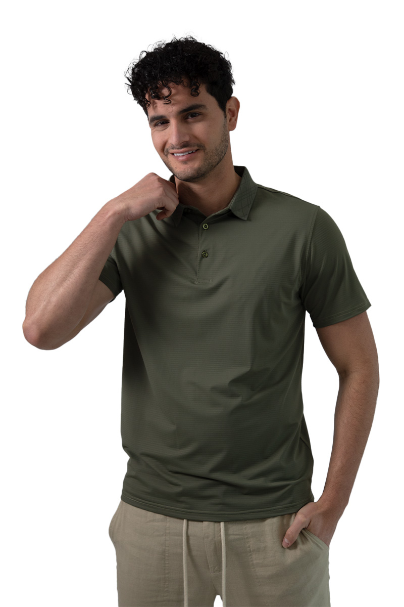 Foto 2 | Playera Regular Generra Fit de Cuello Tipo Polo Verde