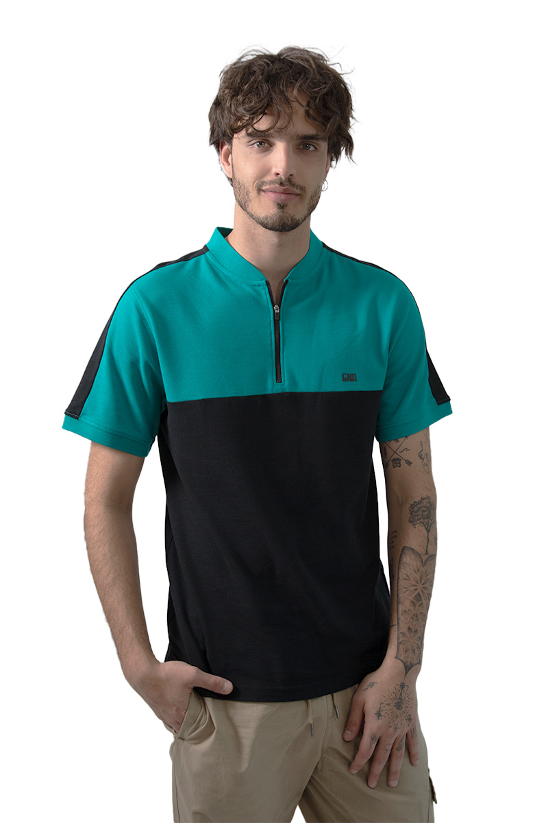 Foto 2 pulgar | Playera Polo Generra de Cuello Henley con Medio Cierre para Hombre