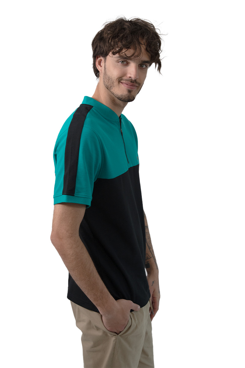 Foto 3 pulgar | Playera Polo Generra de Cuello Henley con Medio Cierre para Hombre