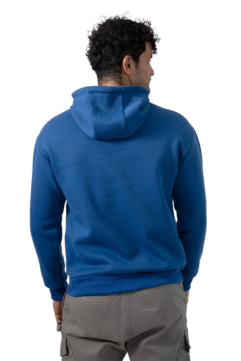 Foto 4 pulgar | Sudadera Generra Azul con Gorro y Estampado para Hombre