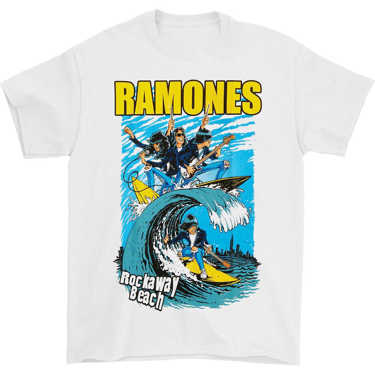 Foto 2 pulgar | Camiseta Rockinstone Ramones Rockaway Beach 100% Algodón - Venta Internacional
