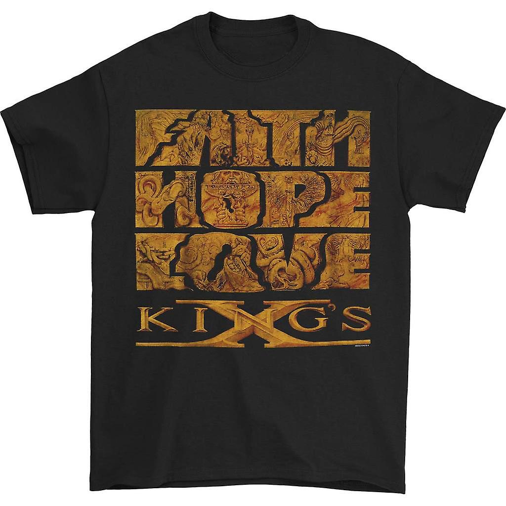 Foto 2 pulgar | Camiseta Rockinstone Kings X Faith Hope Love para Hombre - Venta Internacional