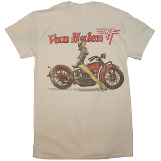 Foto 1 | Camiseta Rockinstone Biker Pinup Van Halen 100% Algodón - Venta Internacional