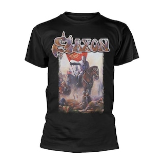 Foto 1 | Camiseta Saxon Crusader para Hombre Rockinstone 100% Algodón - Venta Internacional