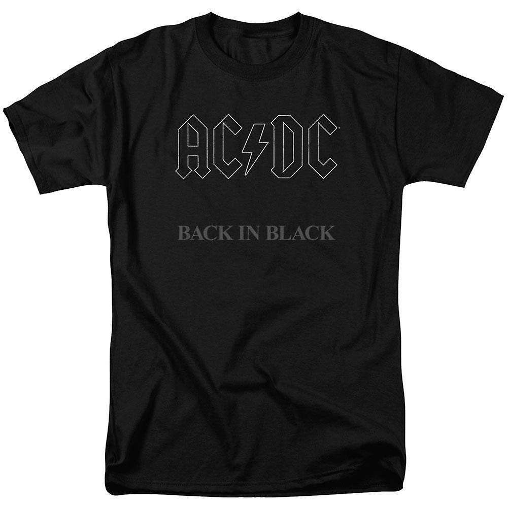 Foto 2 pulgar | Camiseta Rockinstone AC/DC Back Negra para Adultos - Venta Internacional