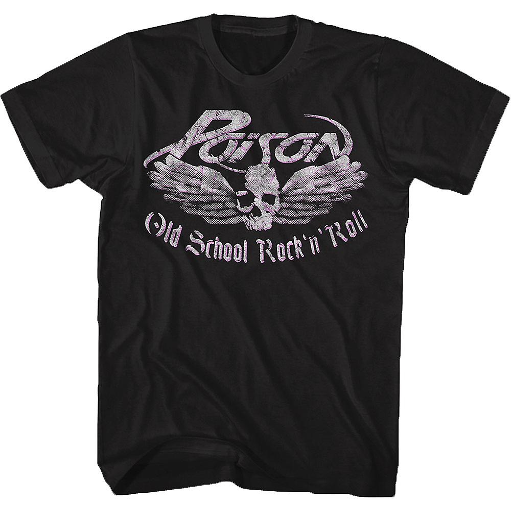 Foto 2 pulgar | Camiseta Rockinstone Old School Rock N Roll Poison - Venta Internacional
