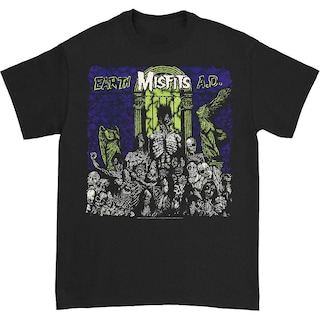 Foto 1 | Camiseta Rockinstone Misfits Earth A.D. 100% Algodón - Venta Internacional