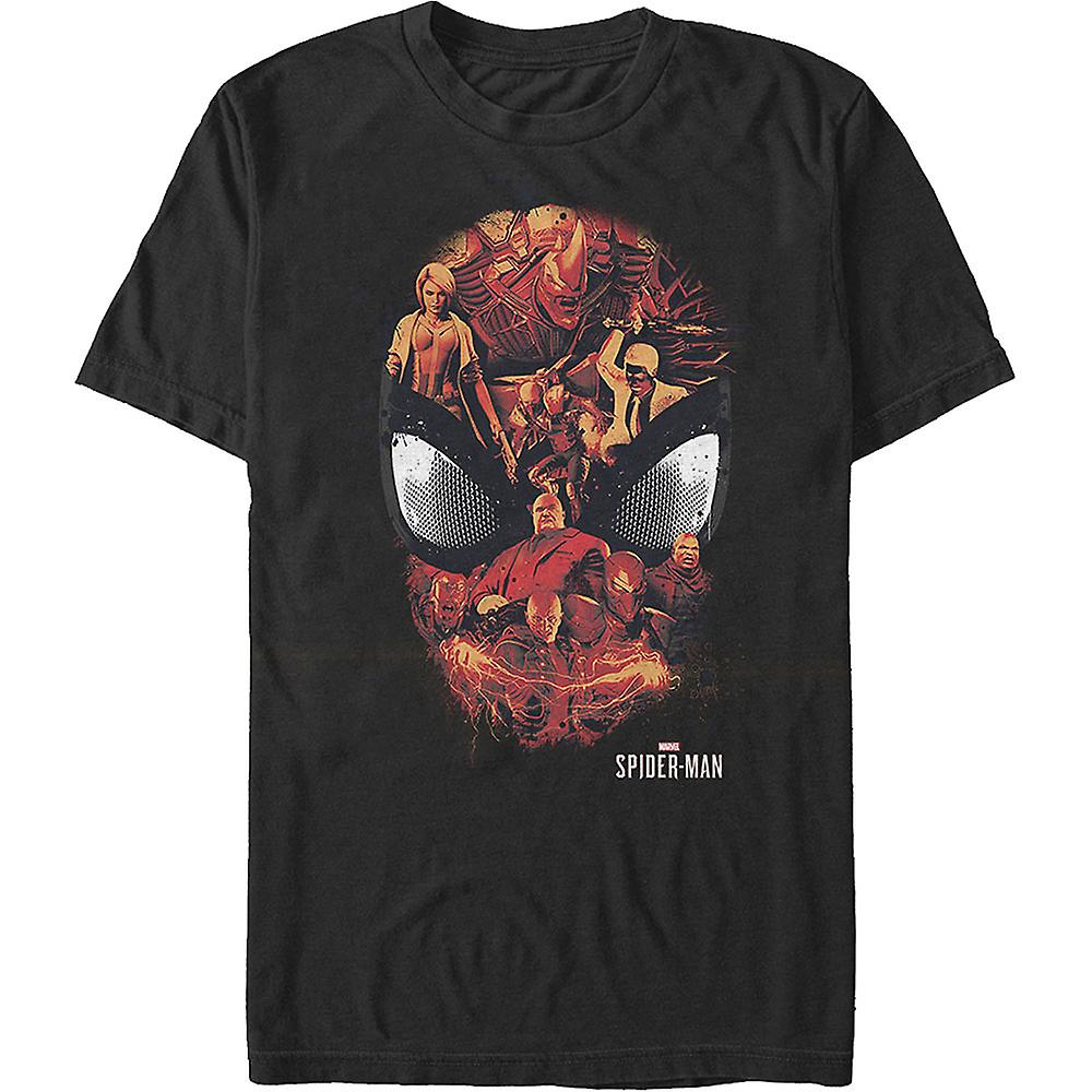 Foto 2 pulgar | Camiseta Rockinstone Spider-man Con Máscara De Villanos | Marvel Comics - Venta Internacional.