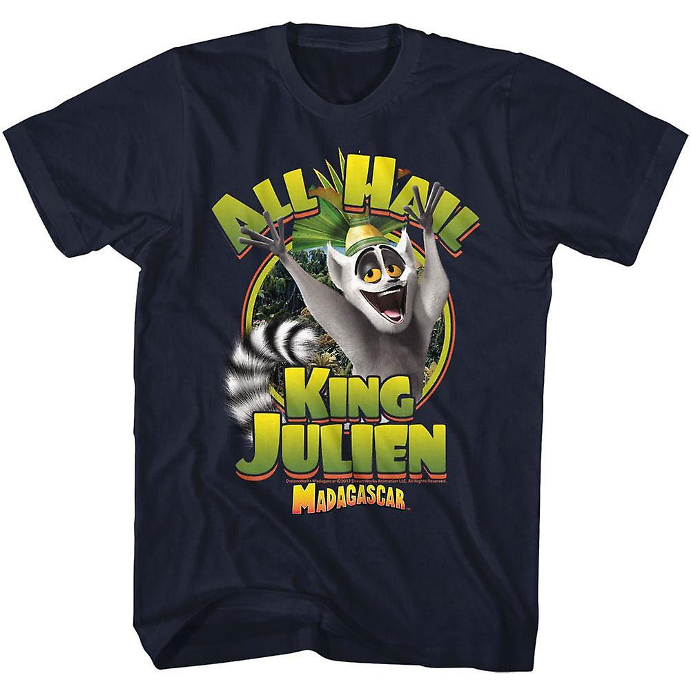 Foto 2 pulgar | Camiseta Rockinstone Madagascar Kingjulien 100% Algodón - Venta Internacional.