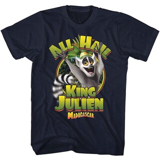 Foto 1 | Camiseta Rockinstone Madagascar Kingjulien 100% Algodón - Venta Internacional.