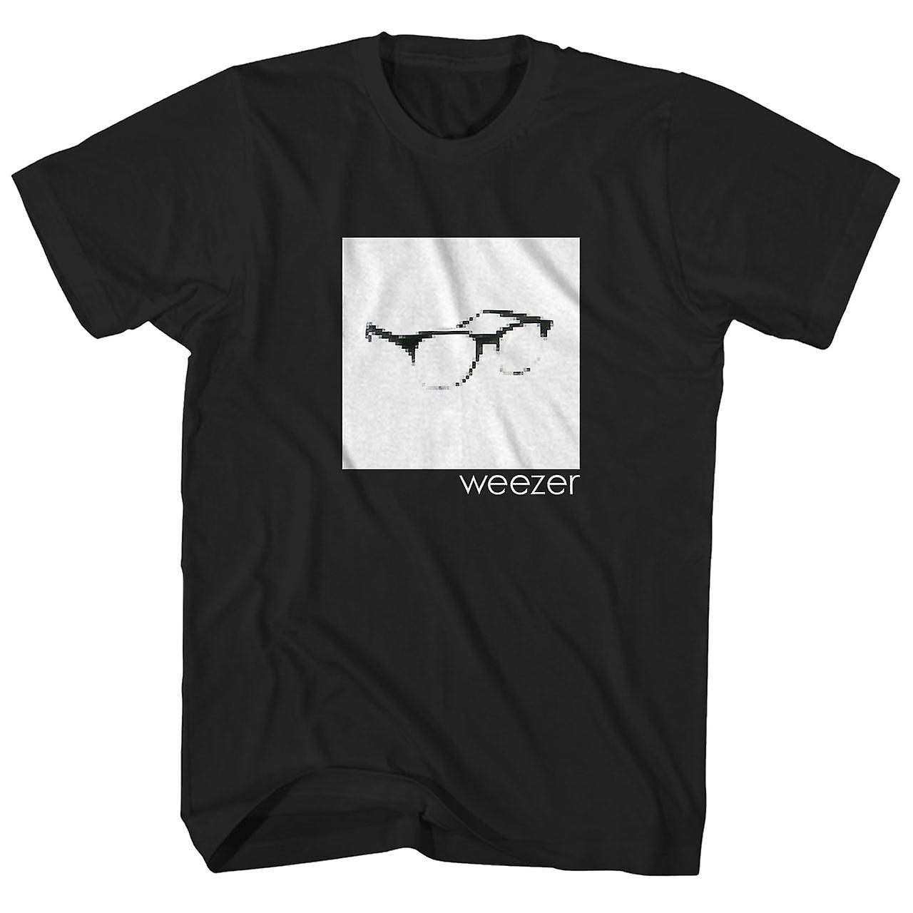 Foto 2 pulgar | Camiseta Rockinstone Weezer Pixel Glasses 100% Algodón - Venta Internacional.