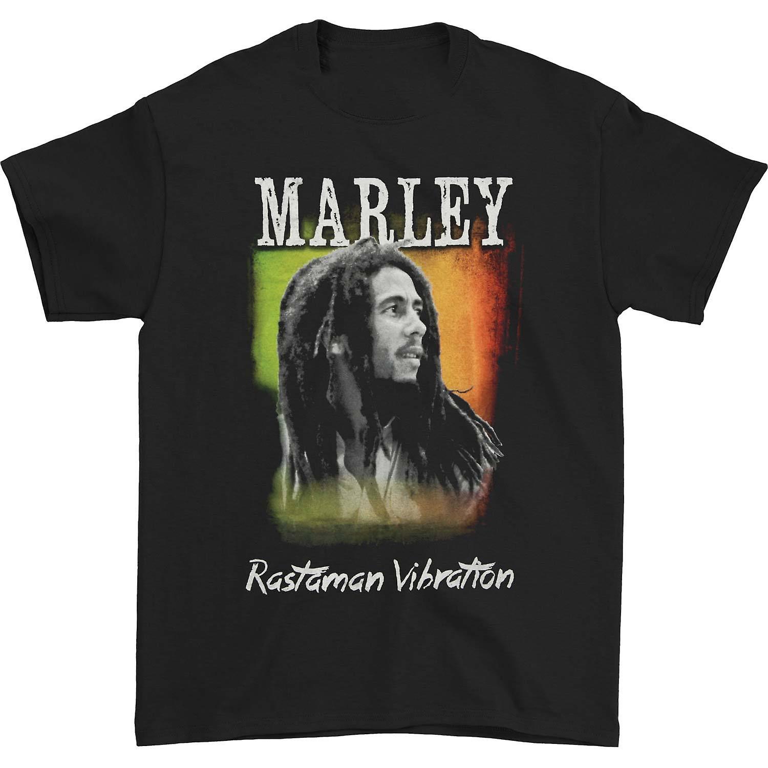 Foto 2 pulgar | Camiseta Rockinstone Bob Marley Rastaman Vibration 180 G/m² - Venta Internacional.