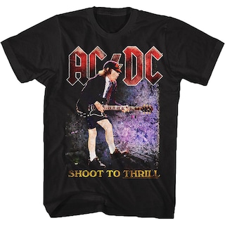 Foto 1 | Camiseta Rockinstone Shoot To Thrill Acdc 100% Algodón - Venta Internacional.