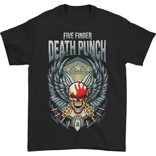 Foto 1 | Camiseta Rockinstone Five Finger Death Punch Wing Shield - Venta Internacional.