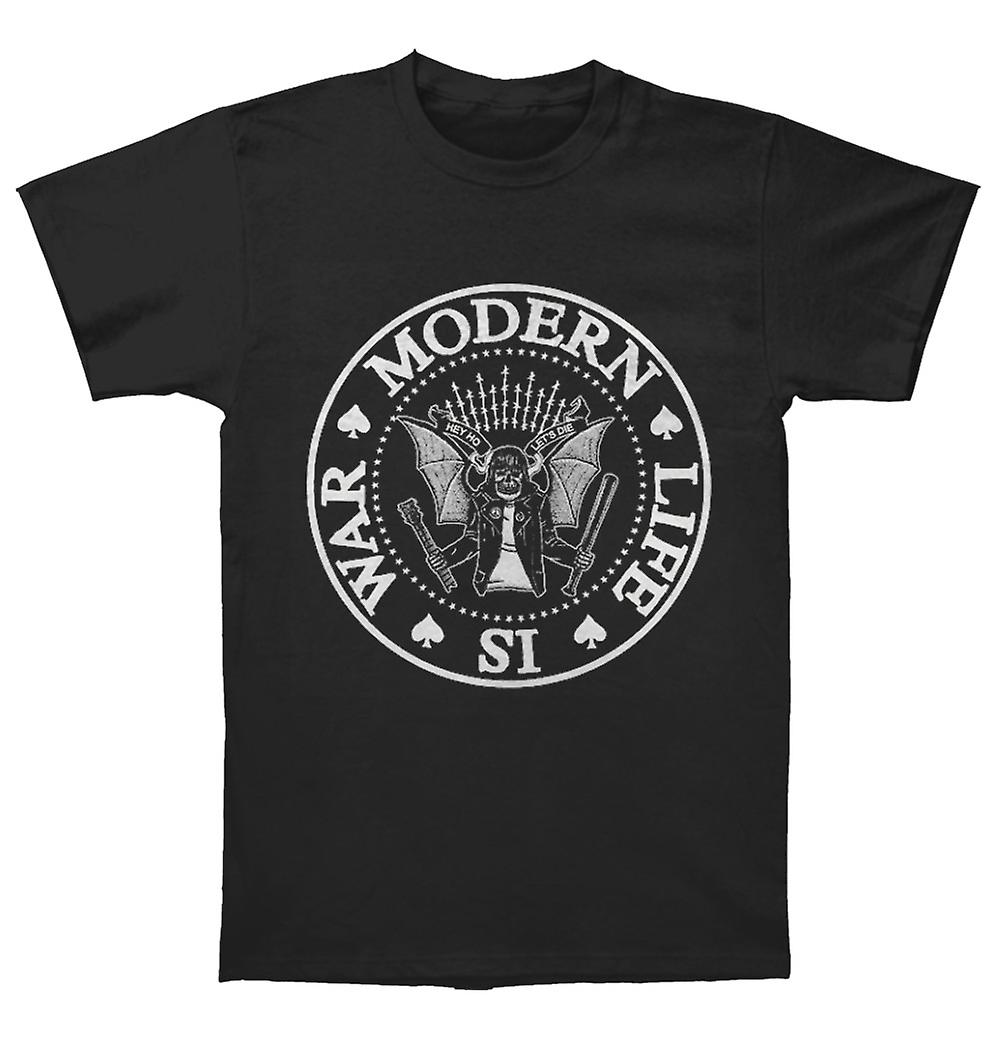 Foto 2 pulgar | Camiseta Rockinstone Modern Life Is War Old Dead Ramones - Venta Internacional.