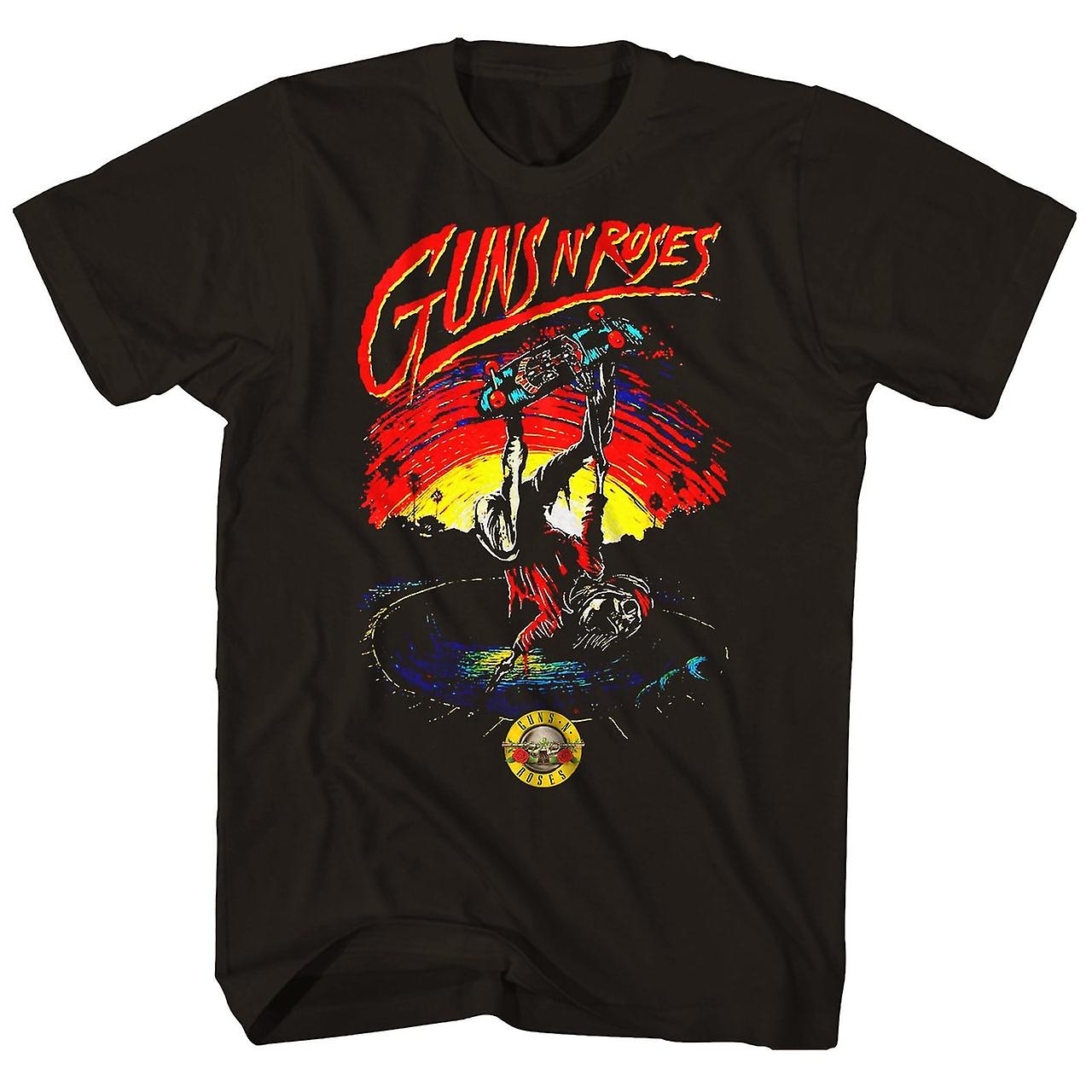 Foto 1 | Camiseta Con Estampado Rockinstone Guns N' Roses Skeleton Skater - Venta Internacional.