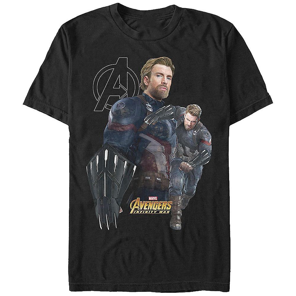 Foto 2 pulgar | Camiseta Rockinstone New Shield Capitán América 180 G/m² - Venta Internacional.