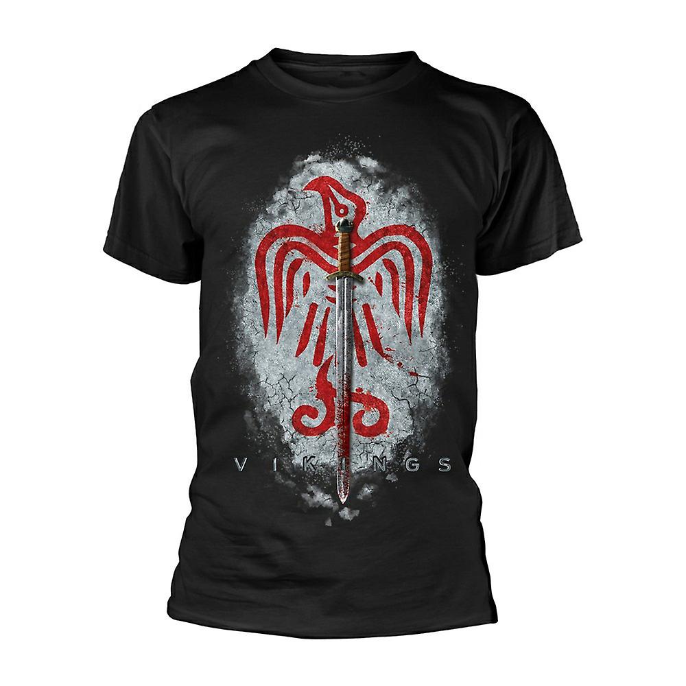 Foto 2 pulgar | Camiseta Rockinstone Vikings Raven Sword 180 G/m² 100% Algodón - Venta Internacional.