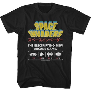 Foto 1 | Camiseta Rockinstone Electrifying Space Invaders Con Estampado - Venta Internacional.