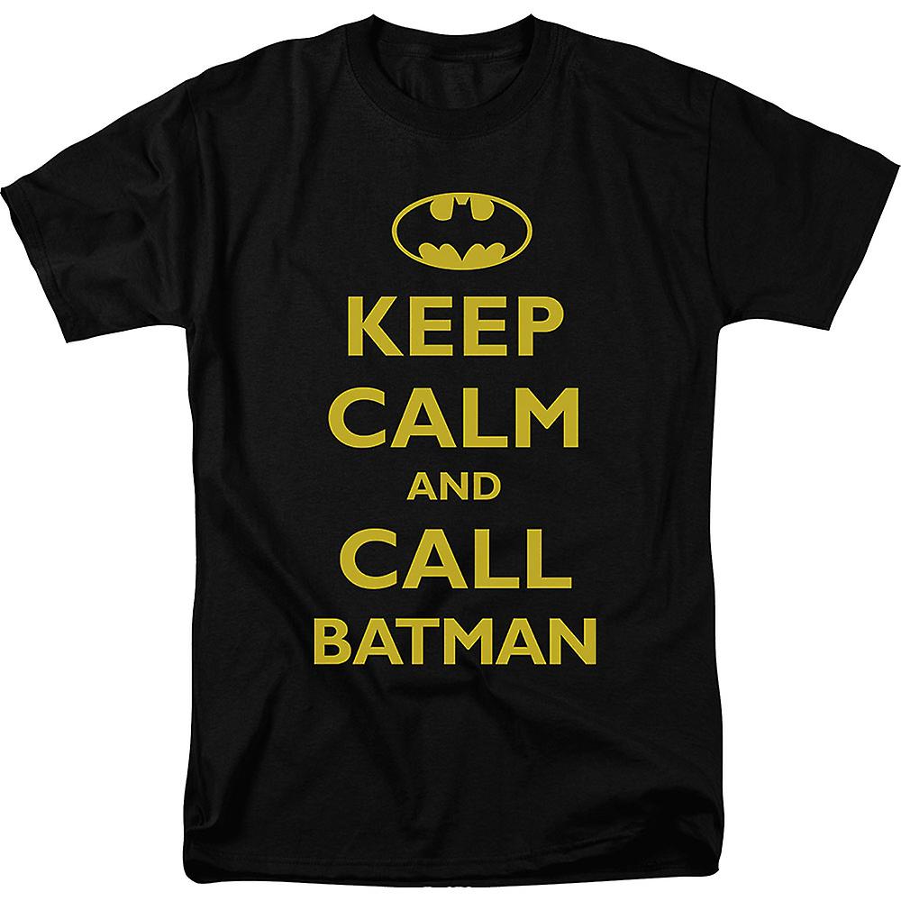 Foto 2 pulgar | Camiseta Rockinstone Keep Calm And Call Batman Para Hombre - Venta Internacional.